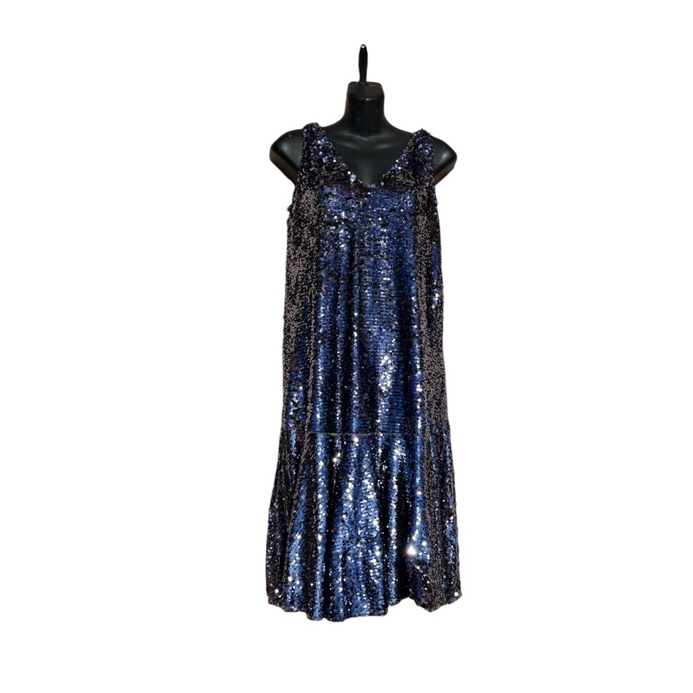 Anthropology Sunday in Brooklyn Sybil sequin slip dress